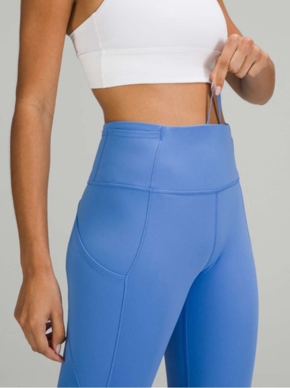 NWOT Lululemon Fast and Free HighRise Tight 27" *5-Pocket Blue Nile Size 14 - Picture 3 of 13